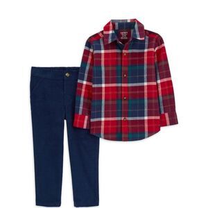 Carter's Child of Mine Toddler Boy Holiday Outfit Set, 2 Piece, Size 3T